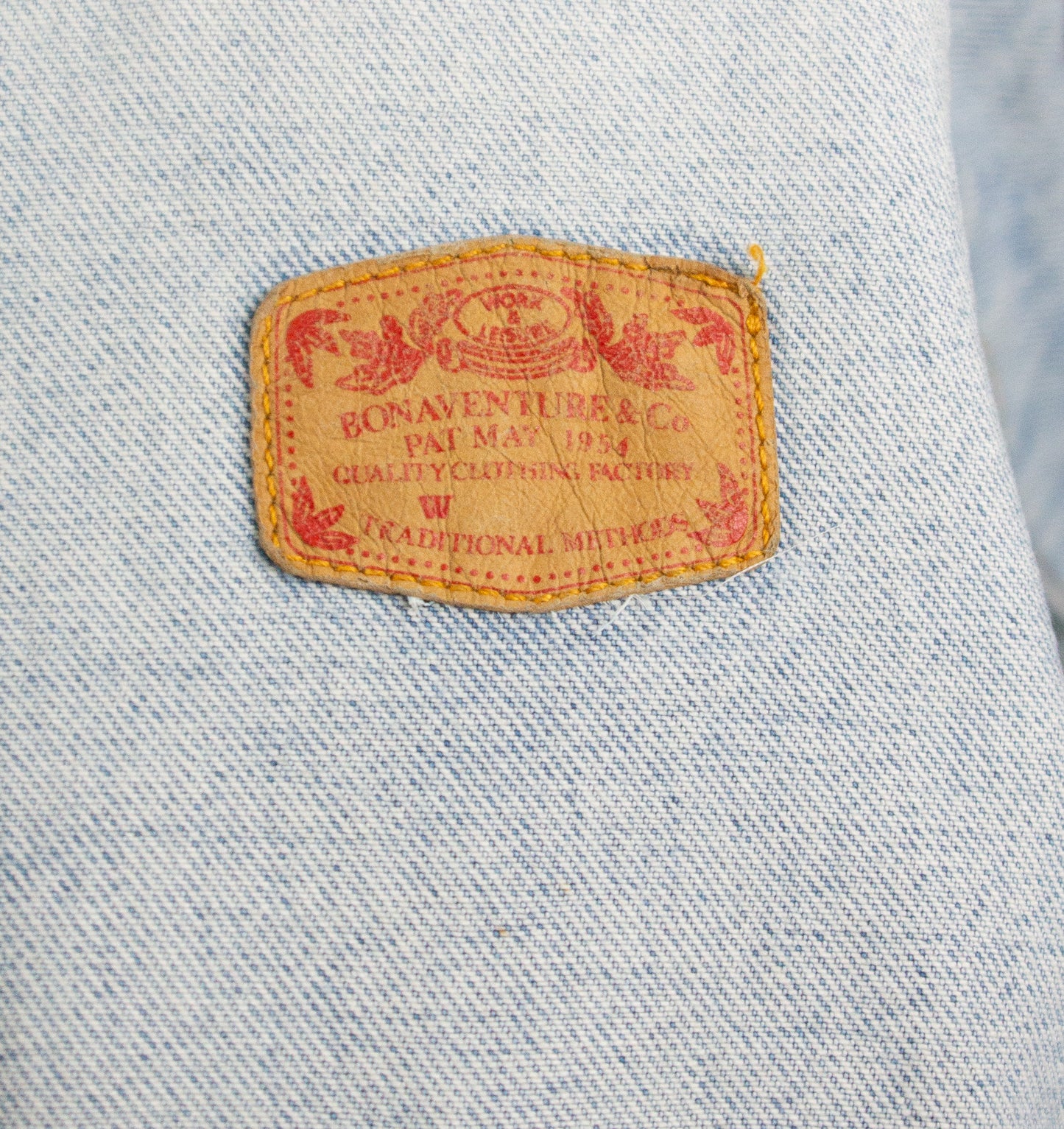 Fall Floral Vintage Denim Jacket