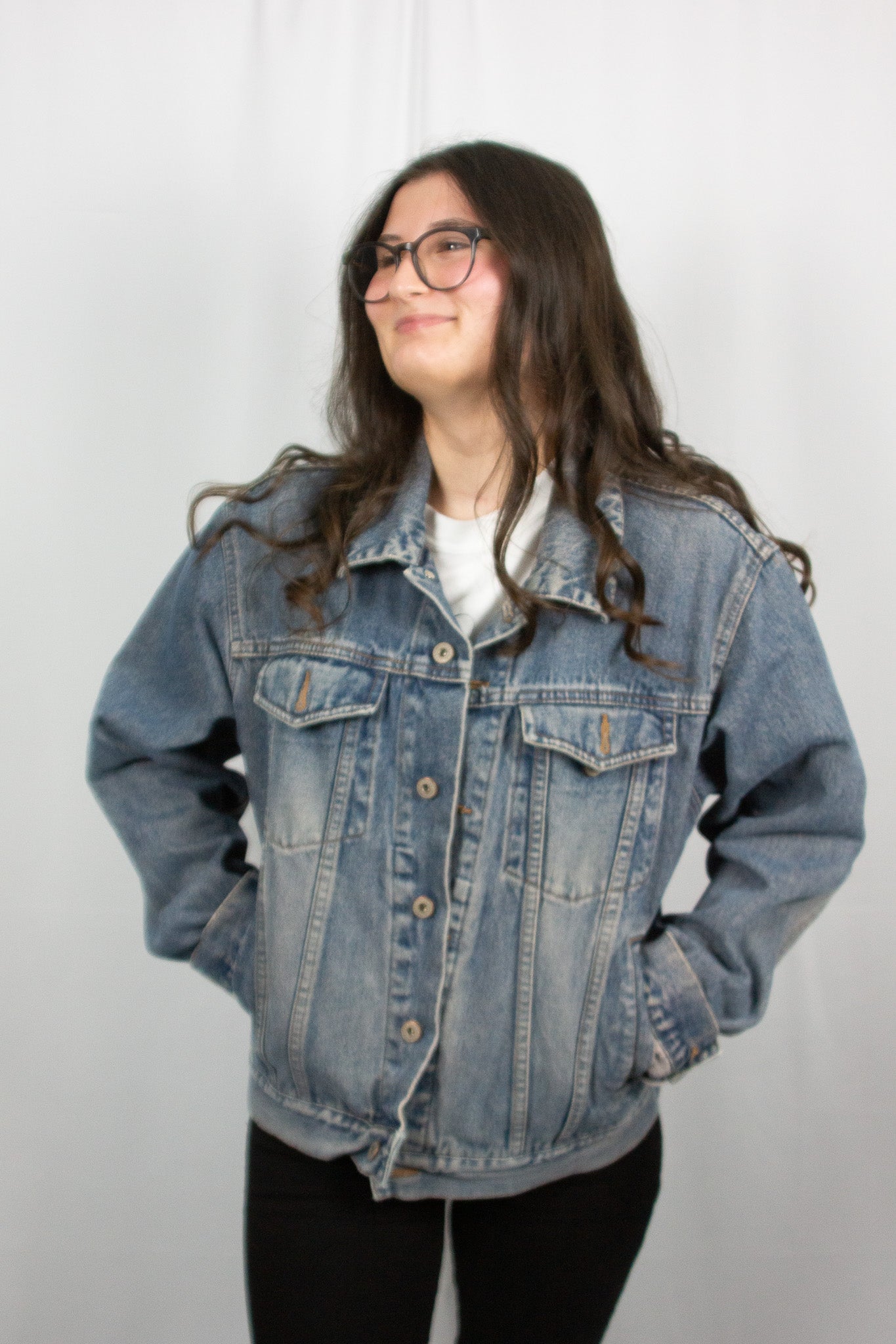 Cherry's Sketch Vintage Denim Jacket