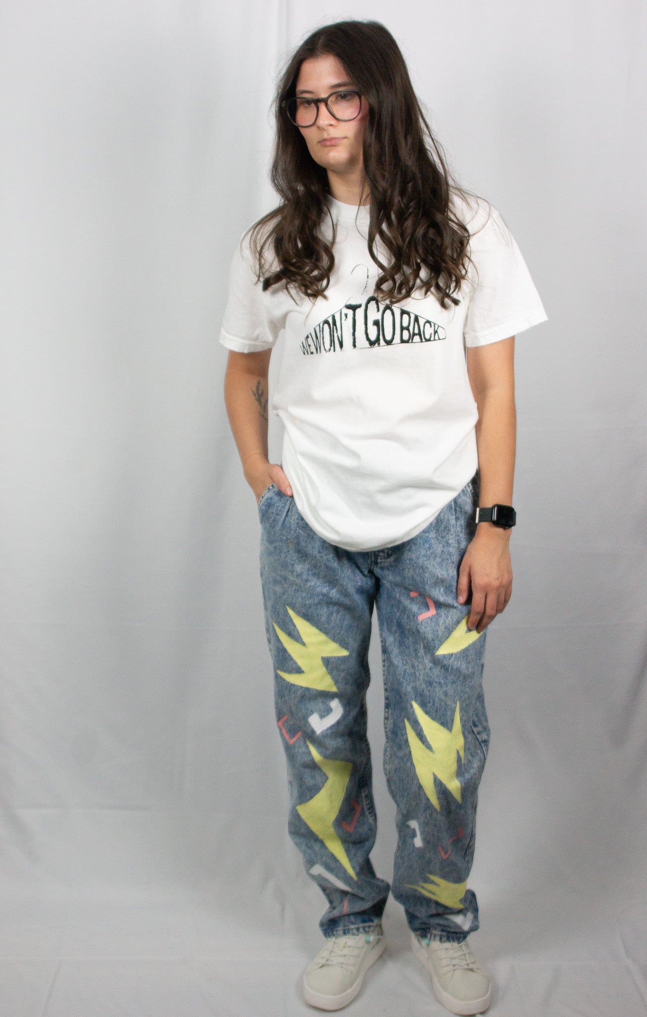Pleated 80's Carpet Print Vintage Levi's
