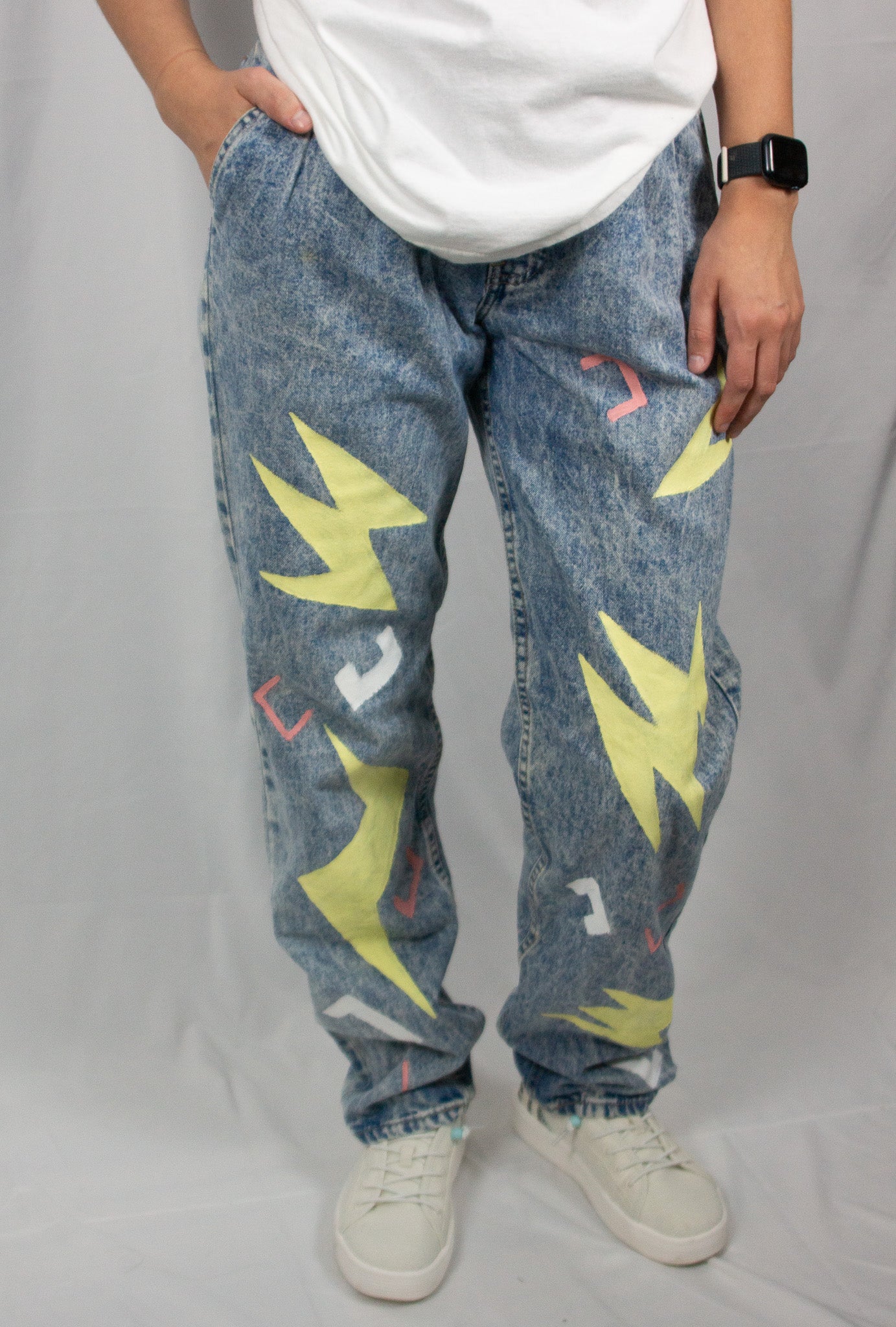 Pleated 80's Carpet Print Vintage Levi's